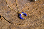 Collier "Luna" en Lapis Lazuli acier inoxydable
