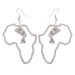 Boucles d'oreilles Néfertiti Africa inoxydable - La Réserve de Gaïa