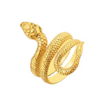 Simple Stainless Steel Snake Ring For Men Women Punk Hip Hop Fashion Couple Ring Men's Gold Ring Jewelry For The Best Him Gift - La Réserve de Gaïa