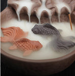 Fish Backflow Incense Burner Meditation Gifts Home Office Tea House Decor Chinese Censer Holder Zen Buddhist Crafts Ornaments - La réserve de Gaïa