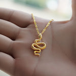 Goth Snake Necklace For Women Men Stainless Steel Gold Chain Necklaces Pendant Aesthetic Jewelry Choker Bijoux Collier Femme - La Réserve de Gaïa