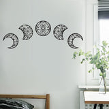Décoration murale "Phases de la lune" en bois